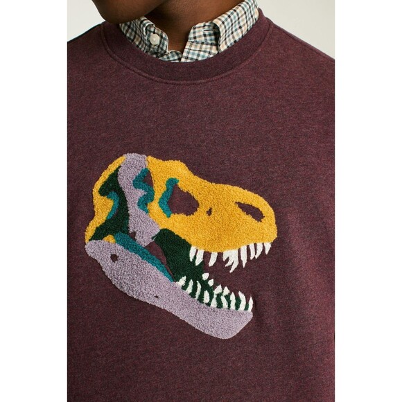 BONOBOS Critter Supersoft Fleece Crew Sweater Embroidered Long Sleeve M 283253 - Picture 4 of 11